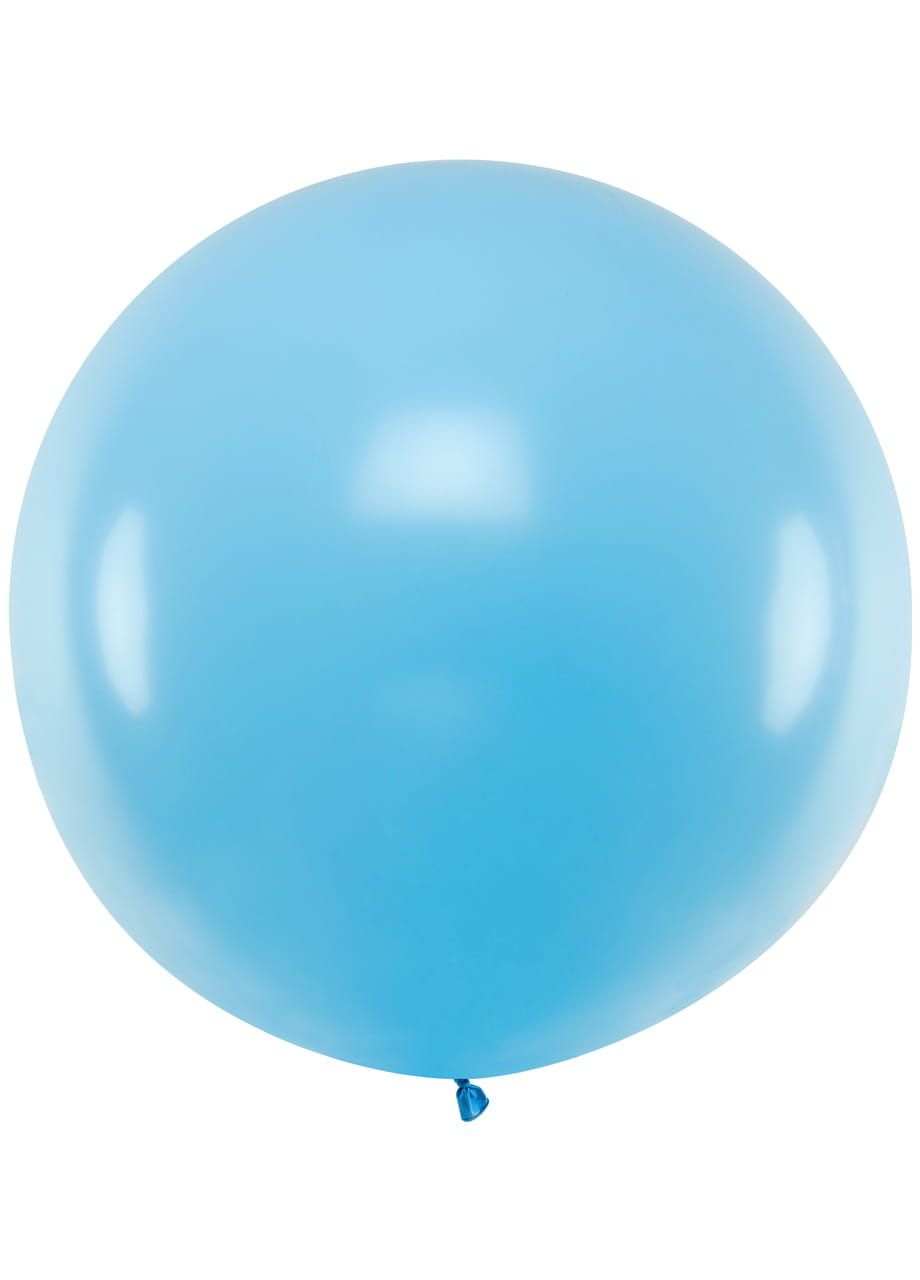 Balon pastelowy OLBRZYM bkitny 1m