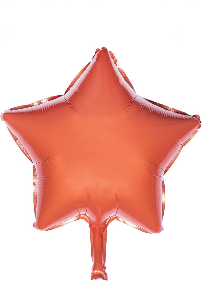 Balon foliowy GWIAZDA pomaraczowy 45cm
