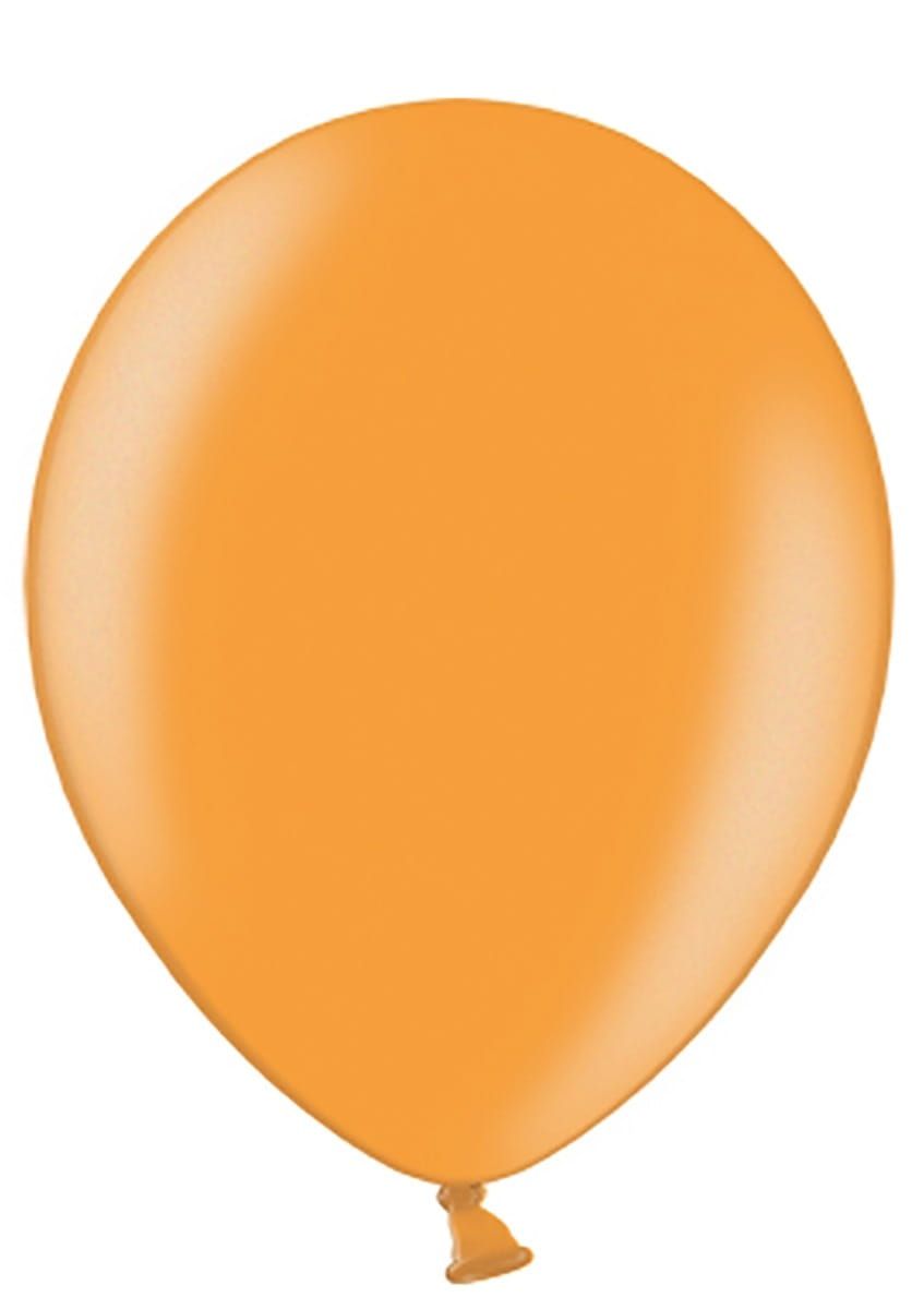 Balony POMARACZOWE metaliczne 30cm (50szt.)