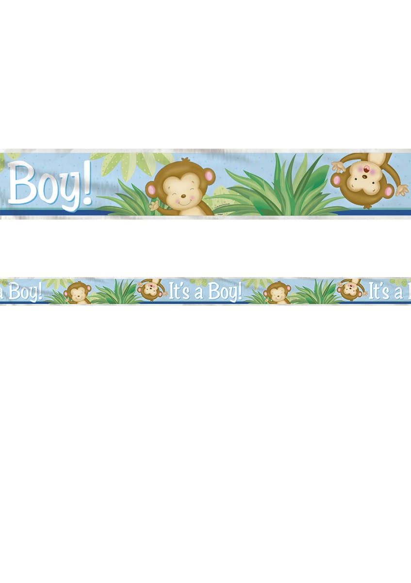 Baner na baby shower It's a Boy! MAPKI niebieski