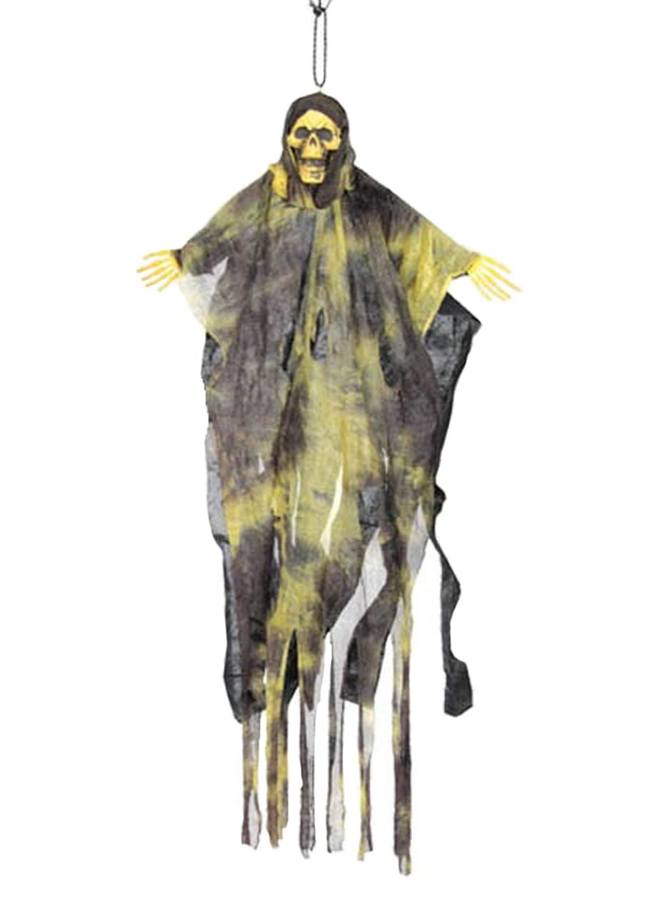Dekoracja wiszca SZKIELET WIEDMY straszna dekoracja na Halloween 64cm