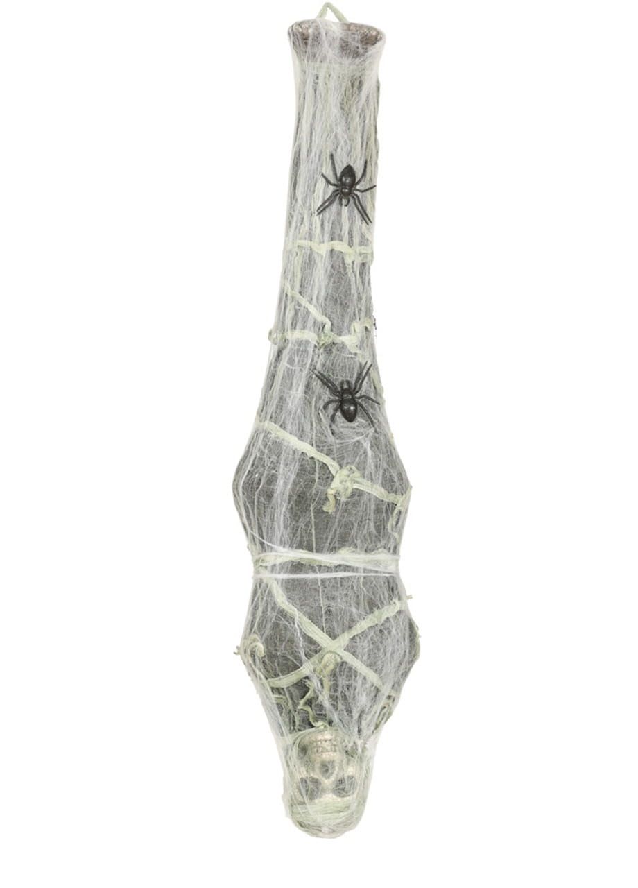 Dekoracja halloweenowa KOCIOTRUP w pajczynie wiecca 120cm 
