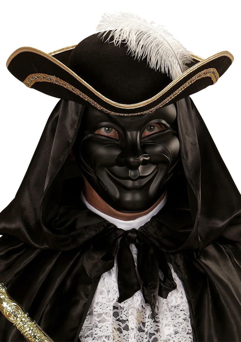 Maska na twarz MʯCZYZNA czarna