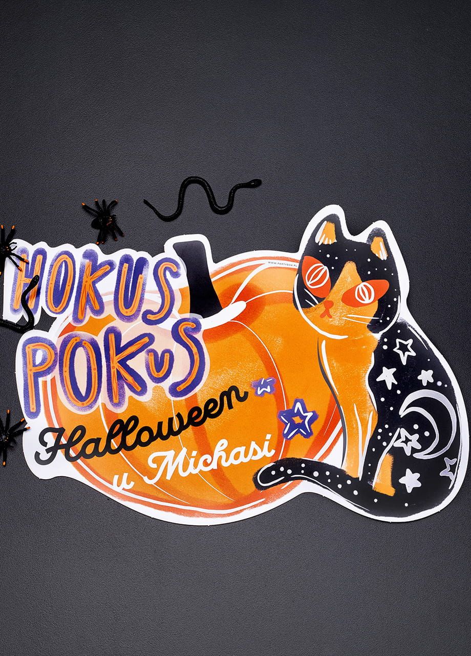 Podkadki personalizowane HOKUS POKUS dekoracja halloweenowa (6szt.)