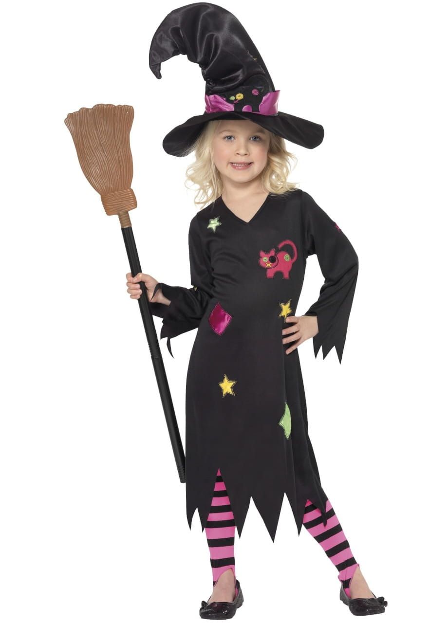 Przebranie CZAROWNICY strj Halloween dla dziewczynki 7-9 lat 
