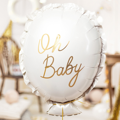 Balony na baby shower - foliowe