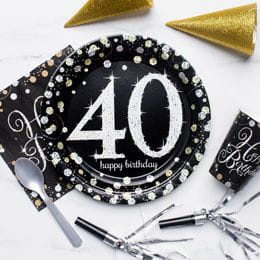 Happy Birthday - 40 Sparkling