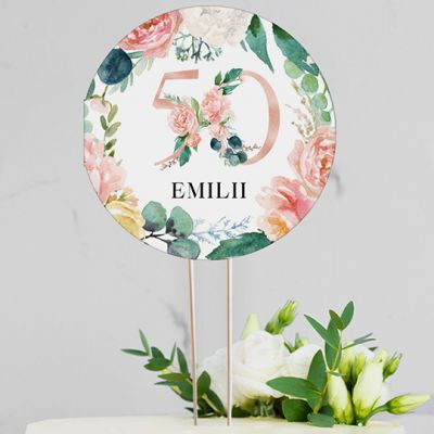 Personalizowane - Kwiaty 50 urodziny
