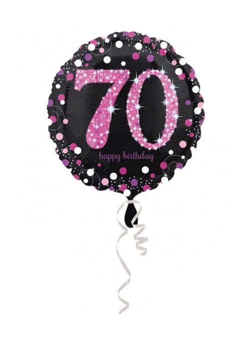 Balon foliowy 70 URODZINY Pink Celebration