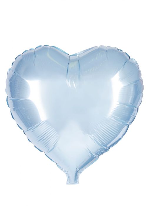 Balon foliowy błękitny SERCE 45cm
