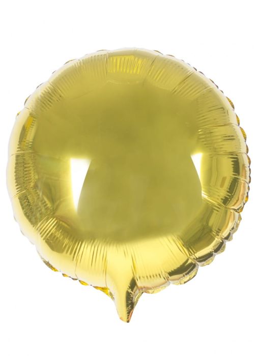 Balon foliowy KOŁO złoty 45cm
