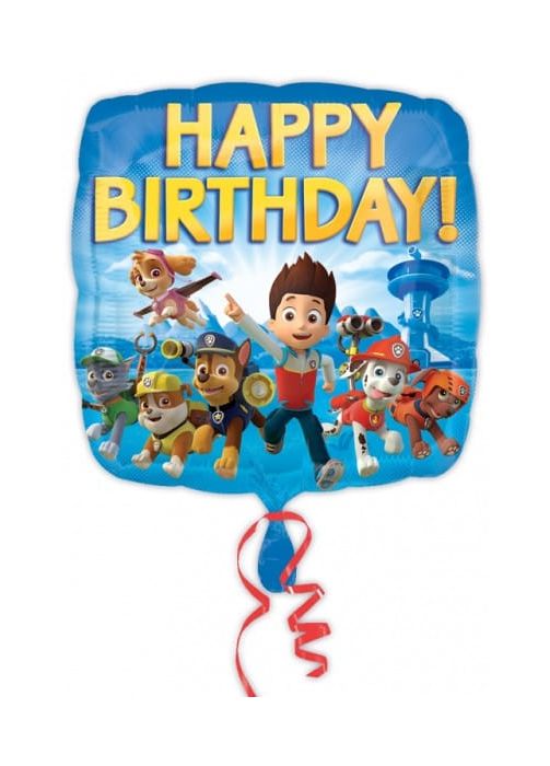 Balon urodzinowy PSI PATROL Happy Birthday