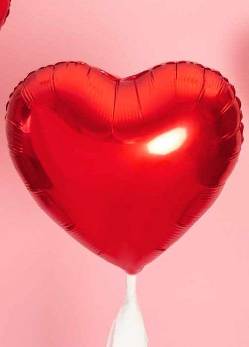 Balon w kształcie serca - czerwony 45cm