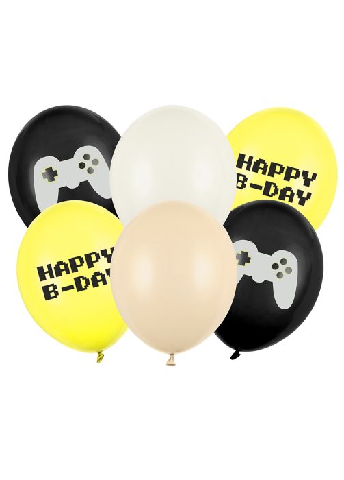 Foliowe balony na urodziny gracza HAPPY B-DAY