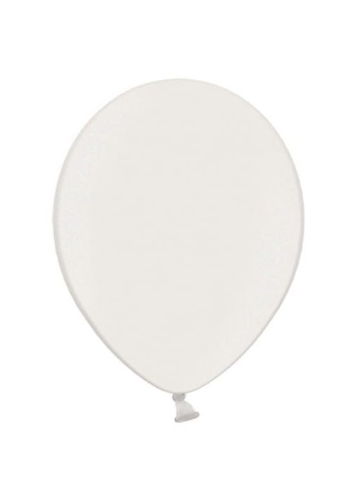 Balony METALIC białe 30cm (10szt.)