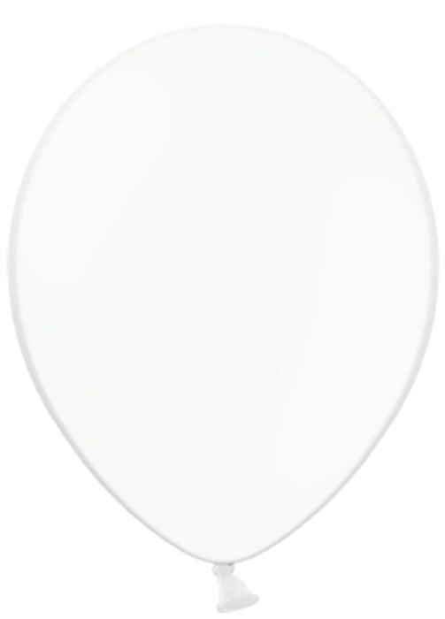 Balony pastelowe BIAŁE pure white 30cm (10szt.)