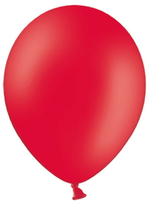 Balony pastelowe CZERWONE 30cm (50szt.)