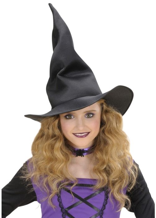Kapelusz czarownicy CZARNY kapelusz na Halloween