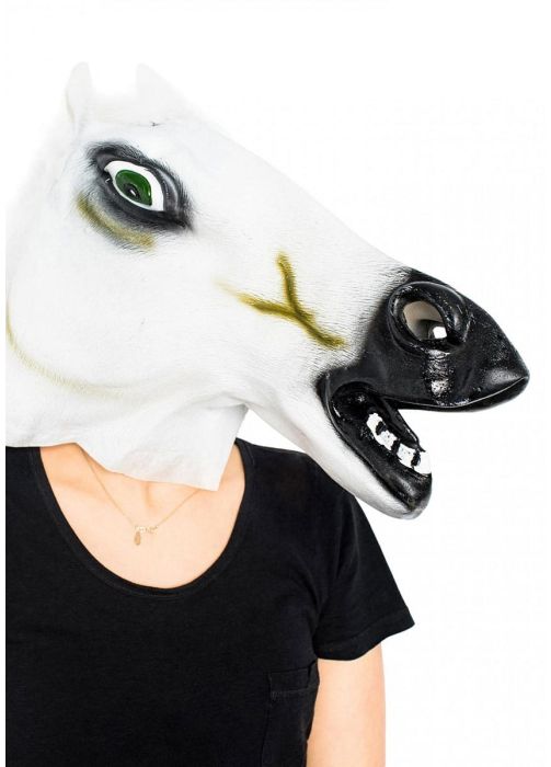 Maska konia - biała