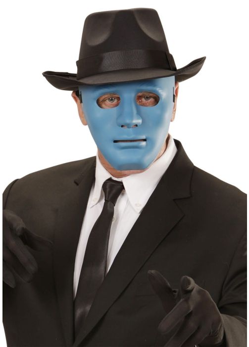 Maska na twarz ANONIM niebieska