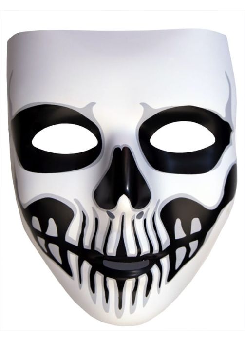 Maska plastikowa CZASZKA maska na twarz