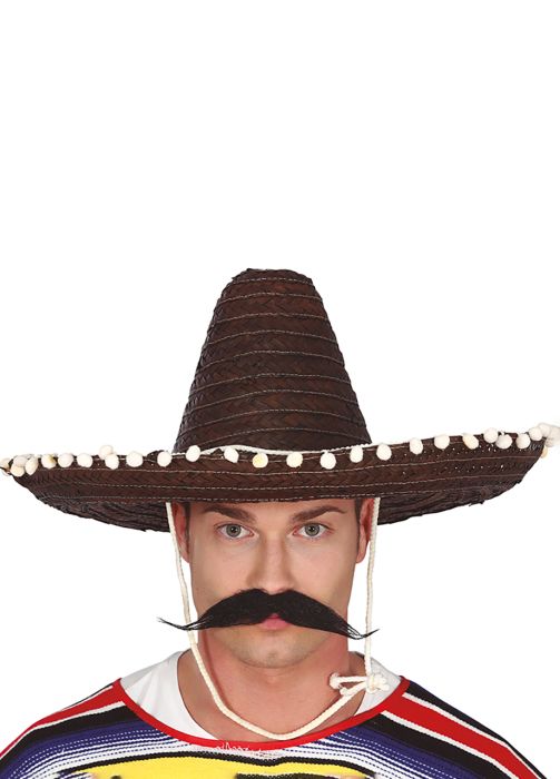 Meksykański kapelusz z szerokim rondem