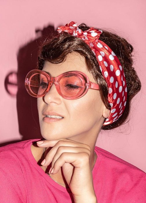 Okulary LATA 50 vintage różowe