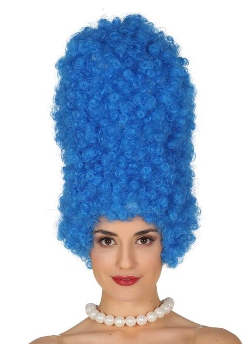 Peruka cosplay CURLY niebieska 40cm