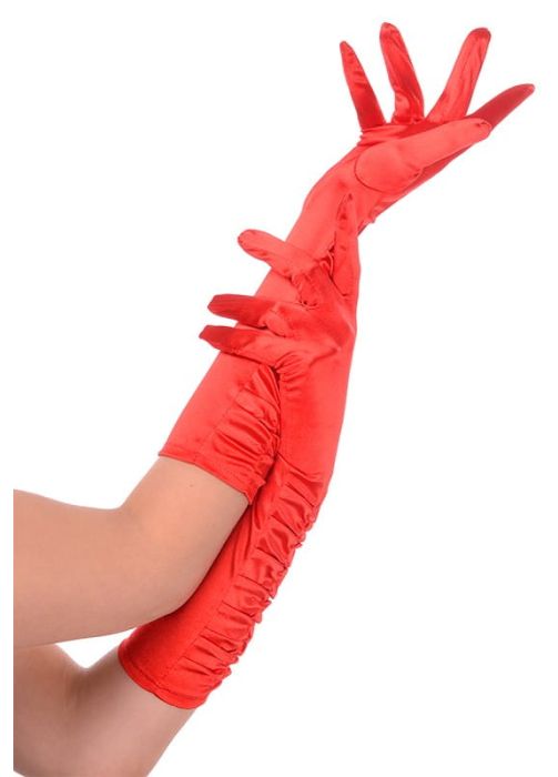 Rękawiczki karnawałowe czerwone