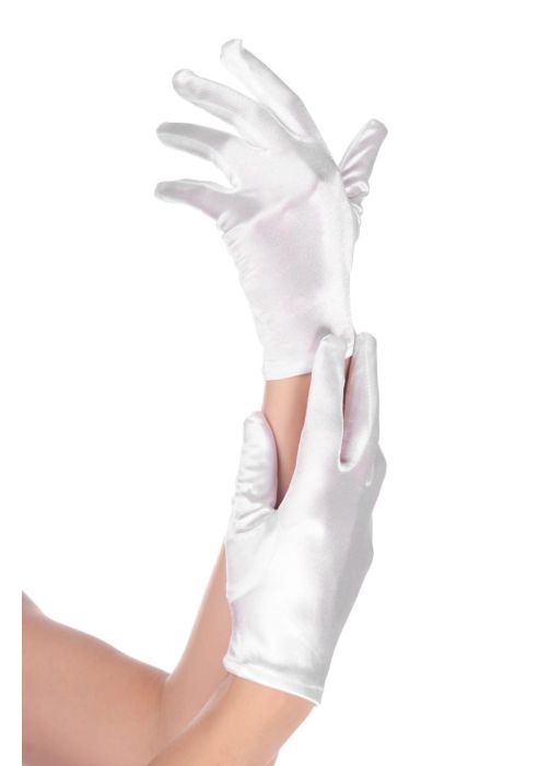 Rękawiczki krótkie białe
