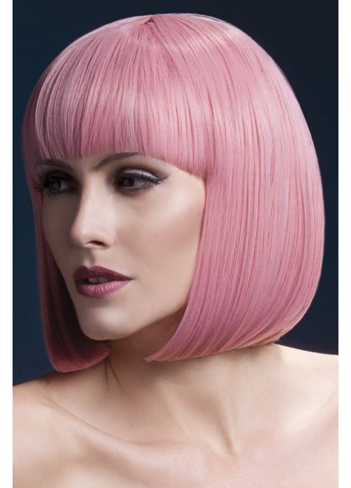 Różowa peruka z grzywką Fever Professional ELISE