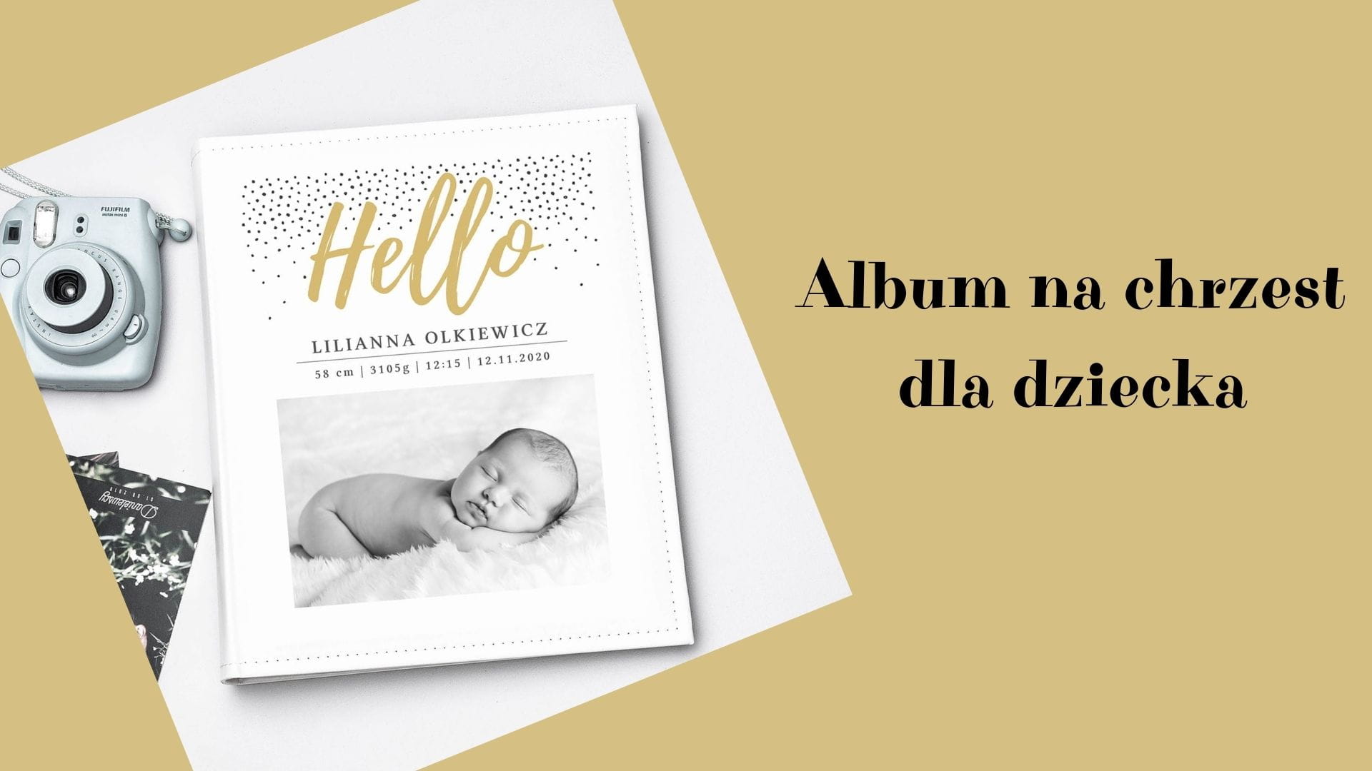 Album na chrzest dla dziecka