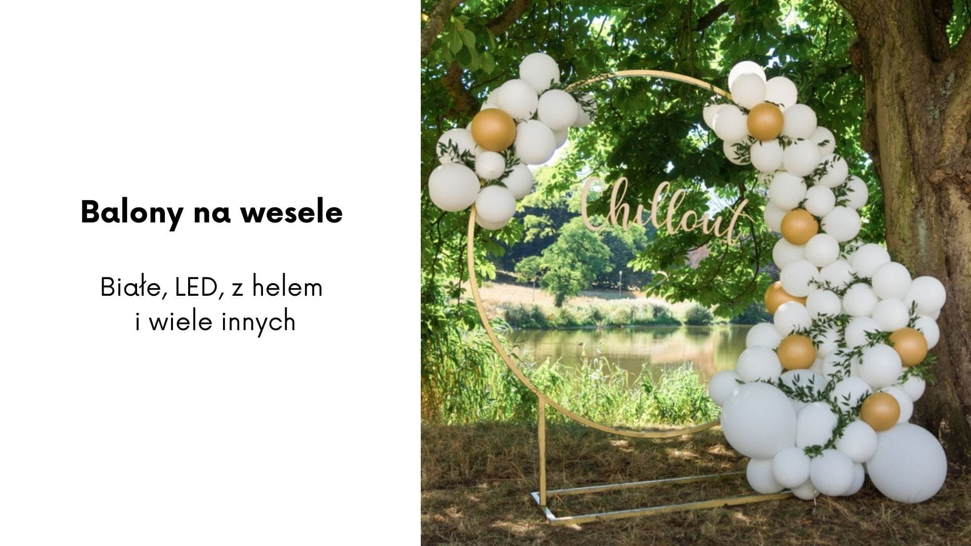 Balony na wesele - białe, LED, z helem i wiele innych