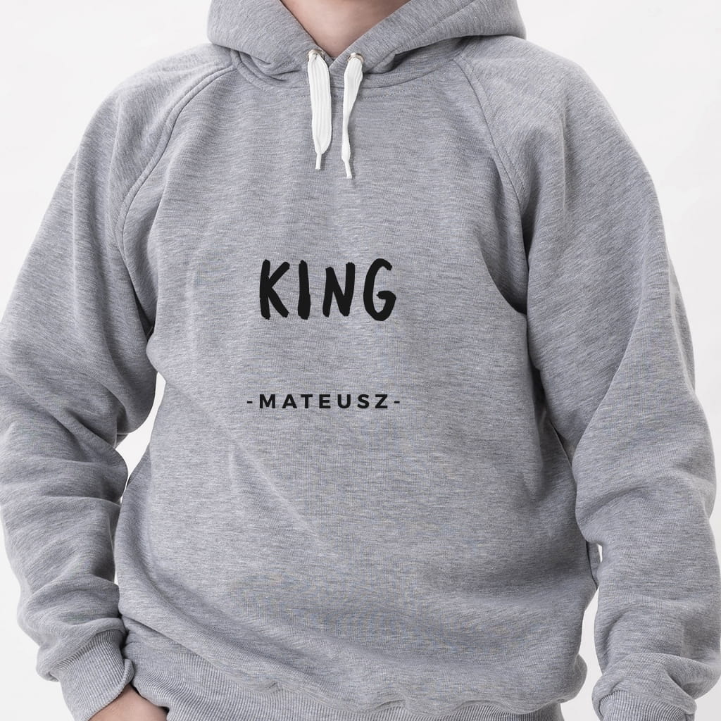 Mska bluza z nadrukiem KING