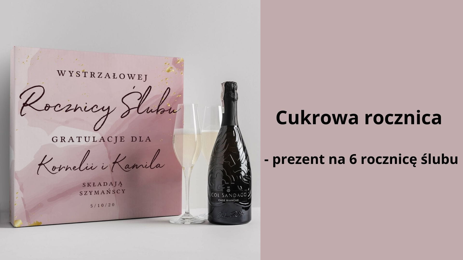 Cukrowa rocznica - prezent na 6 rocznic lubu