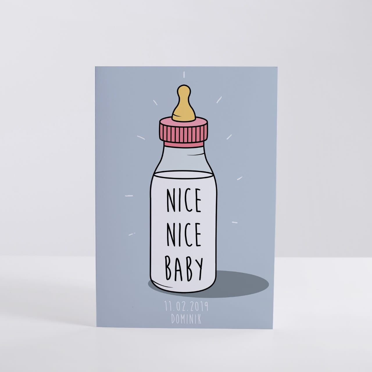 Kartka z okazji narodzin dziecka NICE BABY