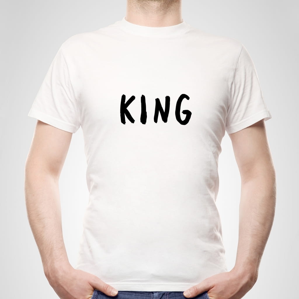 Męska koszulka z nadrukiem KING
