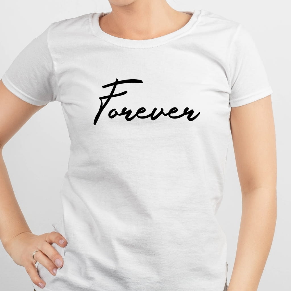 Koszulki dla przyjaciek z nadrukiem FOREVER