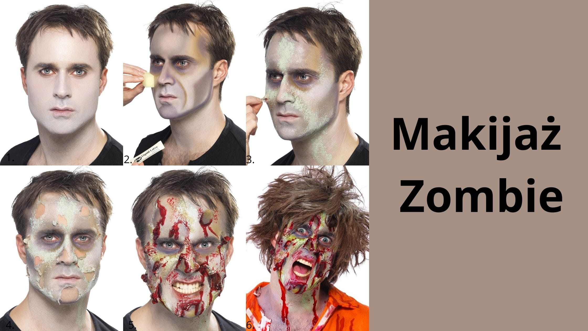 Malowanie twarzy ZOMBIE