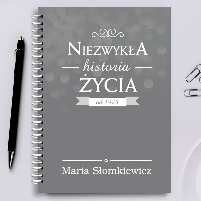 Pamitnik personalizowany NIEZWYKA HISTORIA