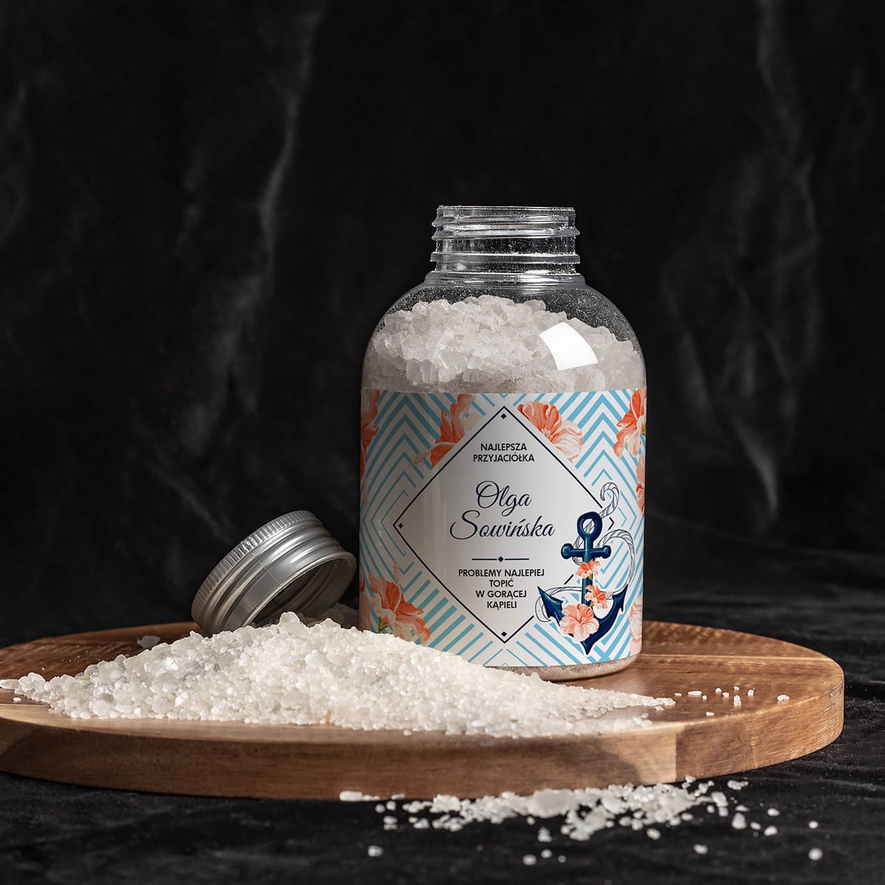 Personalizowana sól do kąpieli jako prezent dla Barbary z imieniem