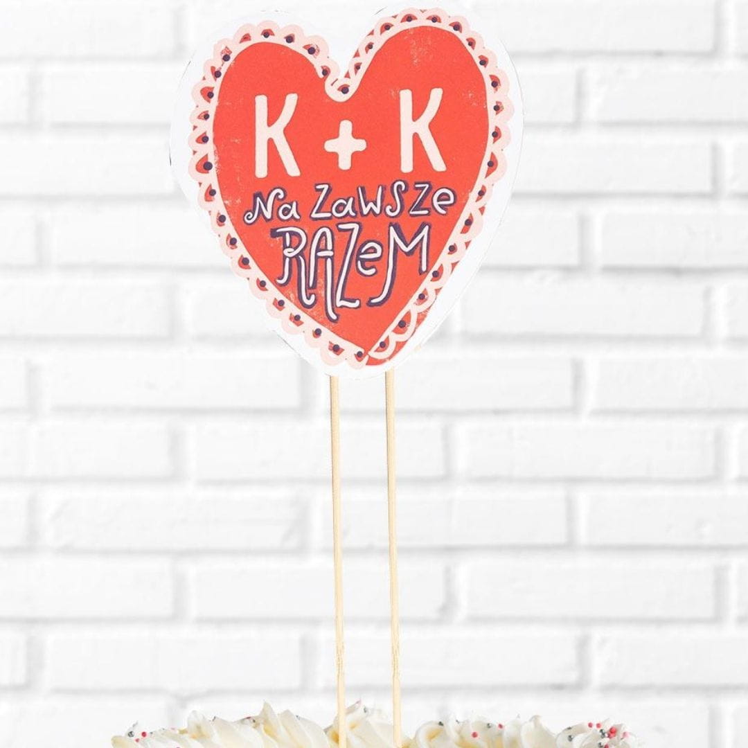 Topper personalizowany na rocznic lubu