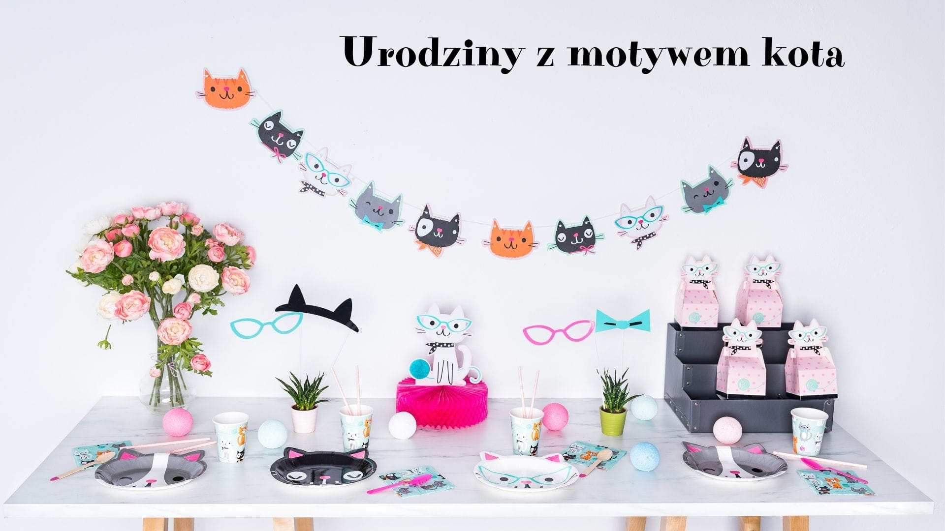 Kocie urodziny, czyli urodziny z motywem kota