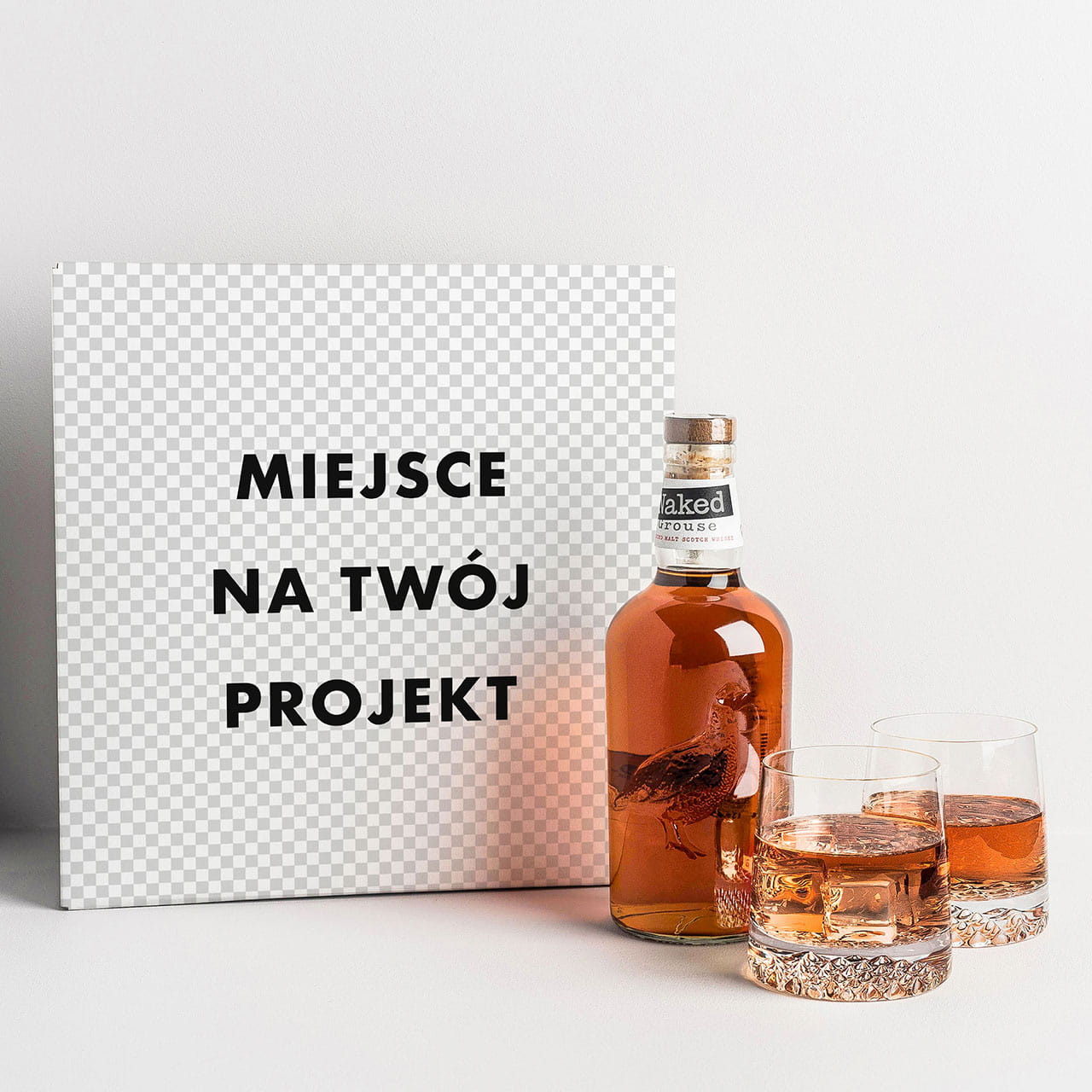 Whisky ze szklankami TWJ PROJEKT