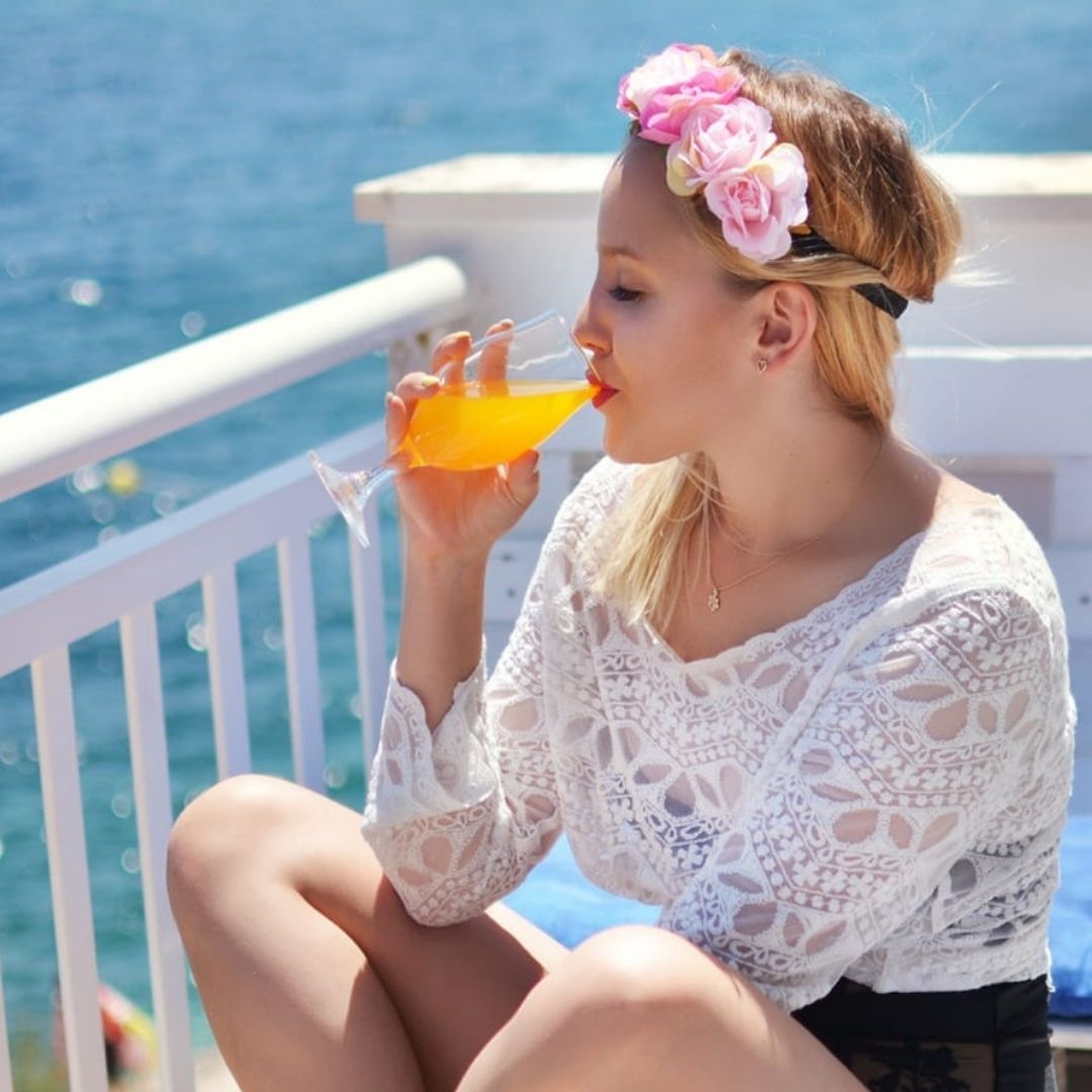 Opaska kwiatki BOHO wianek