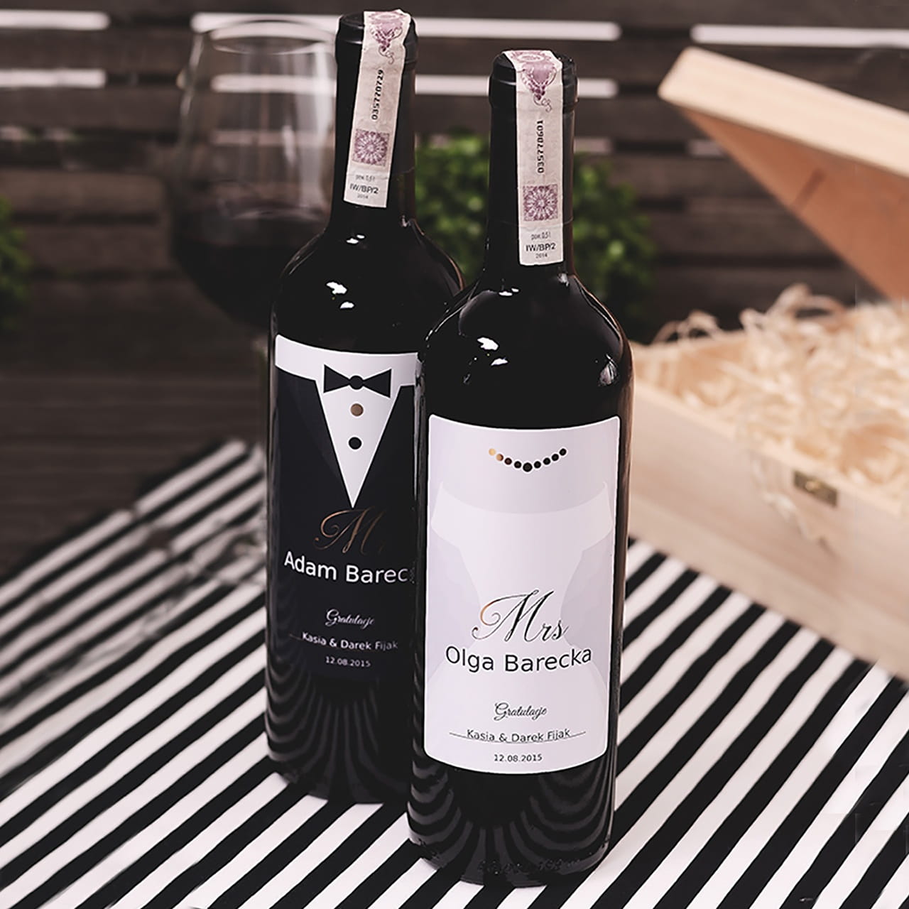 Personalizowane wino na prezent lubny