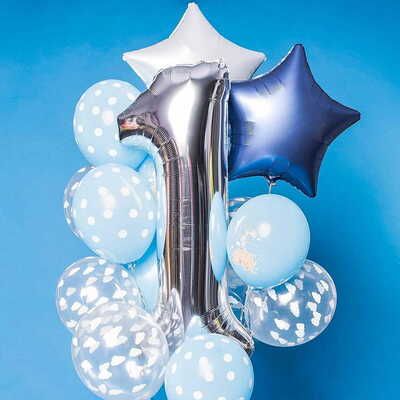 Balony na roczek dla chopca
