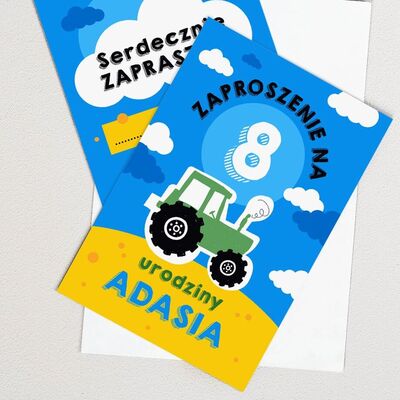 Zaproszenia na urodziny dla chopca