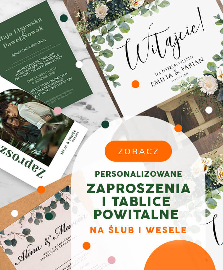 Personalizowane tablice i zaproszenia lubne