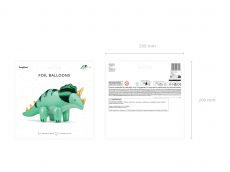 Balon dinozaur TRICERATOPS